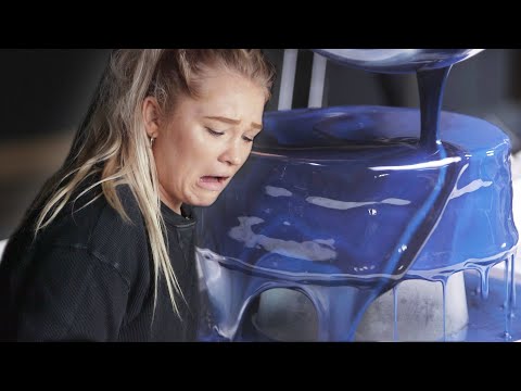 Galaxy Mirror Glaze Cake: Behind Tasty