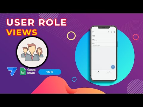 Appsheet Tutorial User Role View, Hide / Show menu
