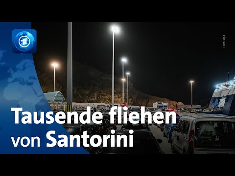 Erdbebenserie: Tausende verlassen Insel Santorini