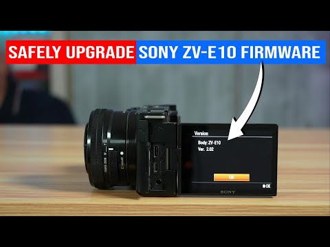 How to upgrade the firmware of the Sony ZV E10 Camera