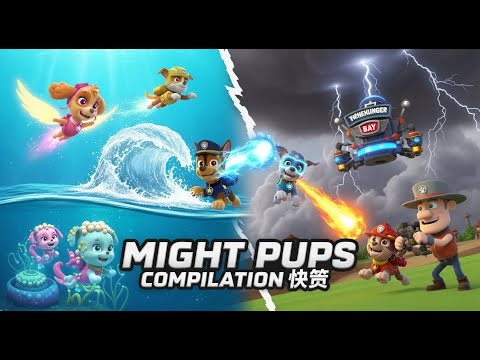 Mighty Pups Compilation ⚡🌊 Puplantis Rescue & Storm Machine Battle  PAW Patrol
