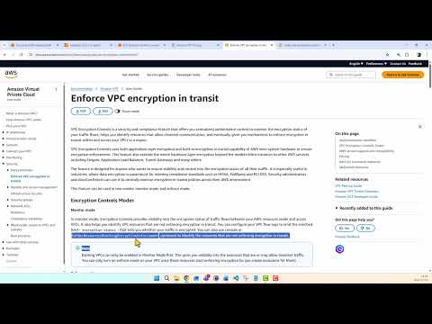New -  AWS VPC EncryptionEnforcement