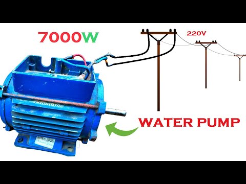 I turn Water Pump into 220V AC GENERATOR