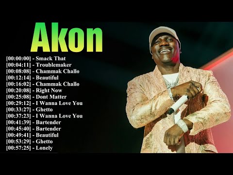 Akon Top Songs Playlist | Right Now, Smack That & More | HD Remastered