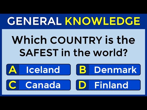 Are You Good At General Knowledge? | Take This 35-question Quiz To Find Out! #challenge 113