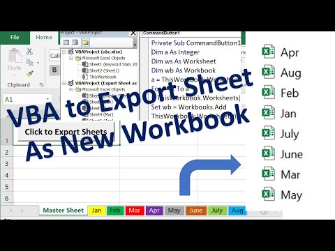 VBA to Save Each Worksheet as New Workbook - VBA Save as new excel file