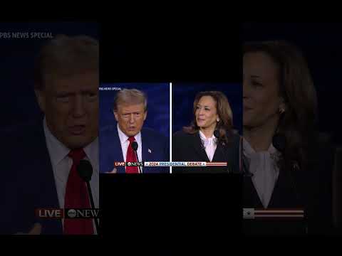 Donald Trump says He’ll Send Kamala Harris a MAGA hat #trump #harris #debates