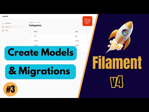 Create Models & Migrations – FilamentPHP v4 (Ep 3)