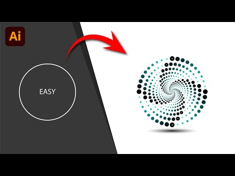 How to create dotted spiral vortex illustrator