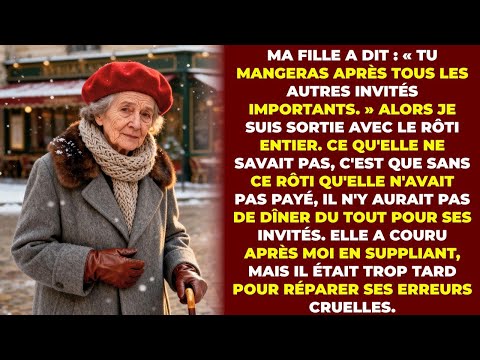 Ma Fille A Dit « Tu Mangeras Après Tous Les Autres » Alors Je Suis Partie Avec Tout Le Rôti...