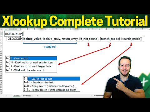 How to Xlookup in Excel | All Arguments Explained | If Not Found, Match Mode, Search Mode...