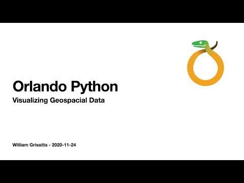 Visualizing Geospatial Data | Orlando Python