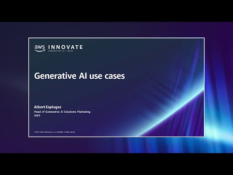 AWS Innovate March 2024 | Generative AI use cases | AWS Events