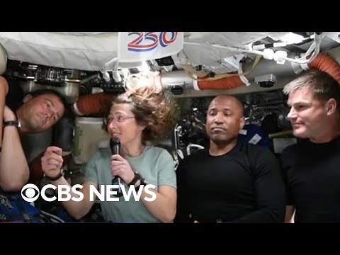 Watch: Artemis II astronauts answer questions as they fly back to Earth