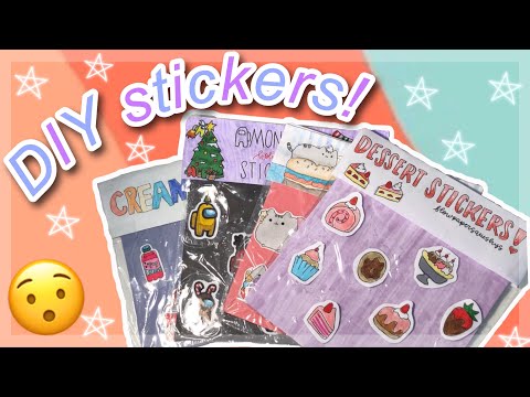 EASY DIY STICKERS! NO WAX PAPER NEEDED!
