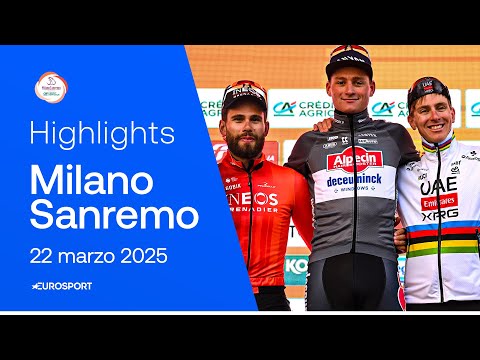 VAN DER POEL ancora re della MILANO-SANREMO! GANNA strepitoso 2°, POGACAR battuto | HIGHLIGHTS