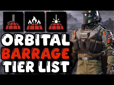 Helldivers 2 - Orbital Strikes Tier List