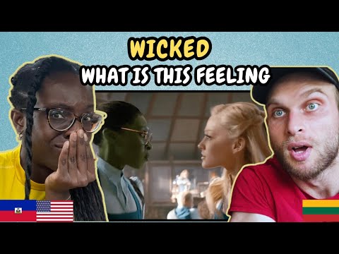 REACTION TO Ariana Grande - Wicked | What Is This Feeling | FIRST TIME WATCHING