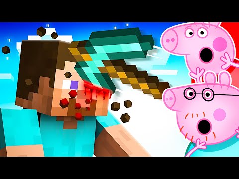 GIANT PICKAXE VS MINECRAFT STEVE?! (Funny Animations)