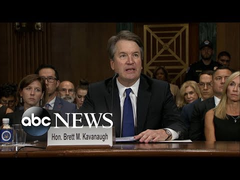 Brett Kavanaugh delivers opening statement at hearing