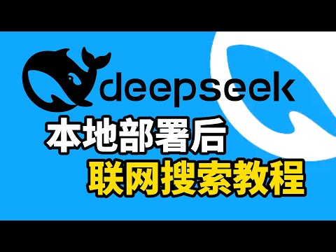 Deepseek-R1本地免费部署后 联网搜索使用教程,超简单!(CC字幕)