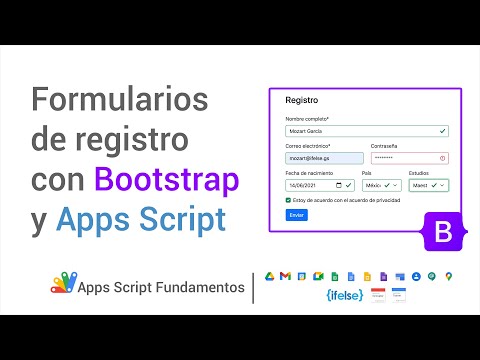 Google Apps Script 20 - Formulario de registro con Bootstrap