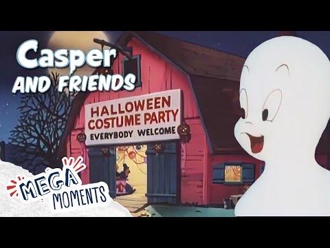 Casper Goes to a Halloween Party! 👻 🎃 | Casper and Friends in 4k | Compilation | Mega Moments