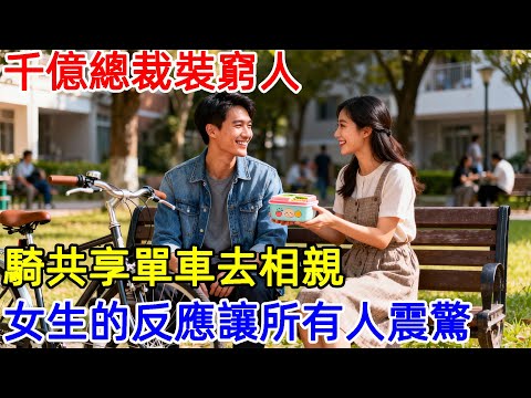 千億總裁裝窮人，騎共享單車去相親，女生的反應讓所有人震驚#故事頻道 #故事分享 #情感#臺灣#情感故事#幸福人生