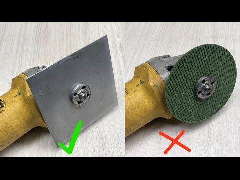 Not everyone knows this secret! Insert a steel plate into the Angle Grind and Will Shock You!