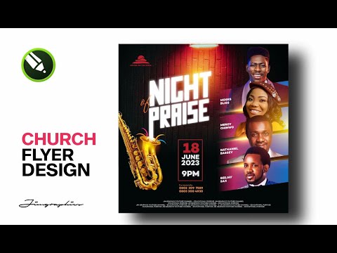 How to Design a Church Flyer | with Pictures | CorelDraw Tutorial 2024