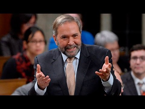 Mulcair uses humour to question Trudeau's attendance record