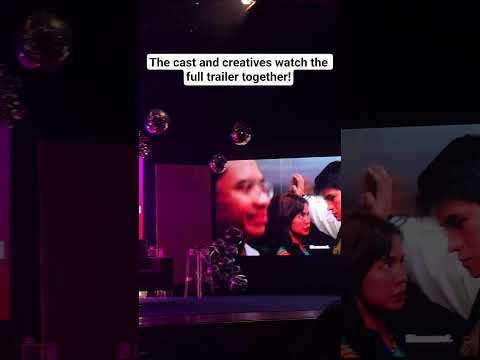 The cast and creatives watch the full trailer together! #LoveYouSoBad #LYSBPressAndParty