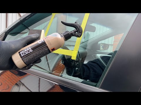 ASMR detailing 🧼. Убираем водный камень со стекла автомобиля. Sappo.ru #detailing #asmr