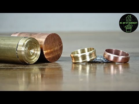 Making a brass and copper ring on the lathe I Dr. Hut of Handcraft