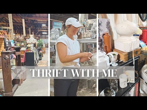 Thrift With Me • Thrifting for resale • Vintage Home Décor & Whatnot Finds #whatnotpartner