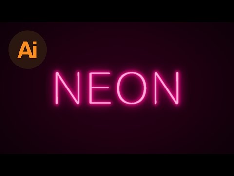 Learn How to Create a Neon Text Effect in Adobe Illustrator | Dansky