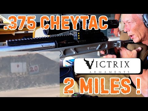 .375 Cheytac Victrix Crown at 2 miles