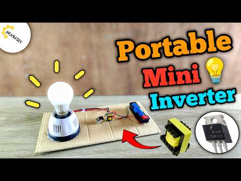 How to Make Mini Inverter at Home | DIY Powerful 12V/3.7V to 220V Inverter