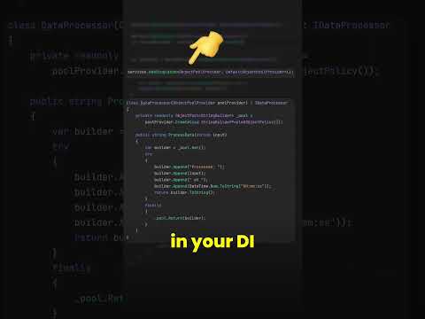 ObjectPool is awesome in .NET