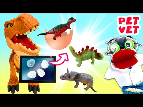 Fizzy the Pet Vet Helps a Mama Dinosaur with Babies in Eggs