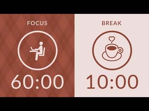 60/10 Pomodoro Timer with Brown Noise 🤎  Study with Me for Deep Focus & ADHD ✨