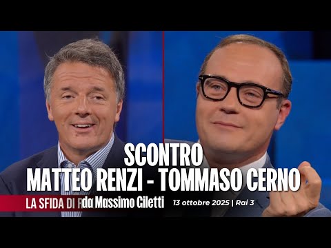 Scontro Matteo Renzi - Tommaso Cerno da Massimo Giletti | 13/10/2025