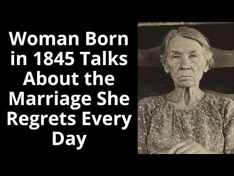 Woman Born in 1845 Talks About the Marriage She Regrets Every Day of Her Life - Enhanced Audio