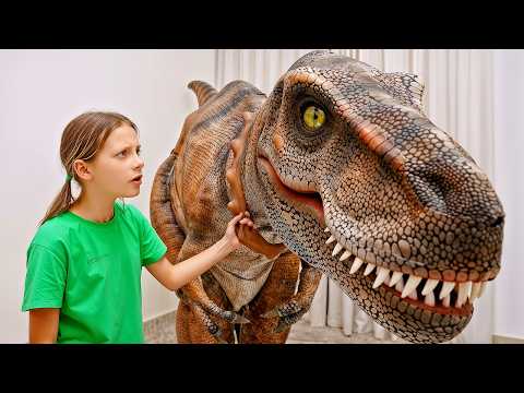 Giant Hungry Dinosaur! 🦖 T-Rex Eats EVERYTHING!