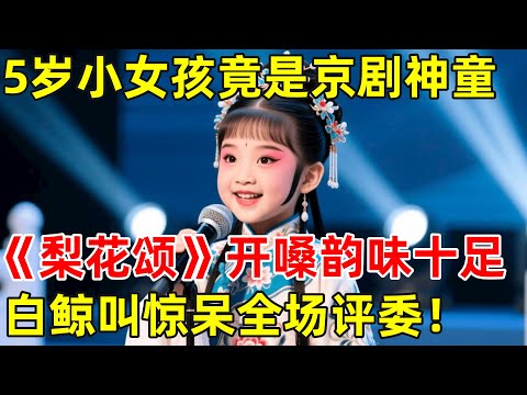5岁小女孩京剧神童!一首《梨花颂》,开嗓韵味十足,竟还会白鲸叫【草根大明星】