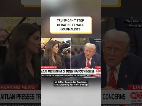 Scolding Kaitlin Collins for not smiling is part of a growing Trump trend #shorts