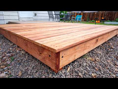 Building a Floating Deck for Under $800 - NO PERMITS