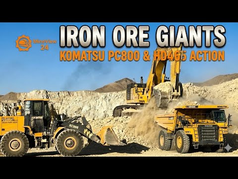 Non-Stop Mining Action! Komatsu PC800 Loading HD465 Trucks 4K | Iron Ore Mine