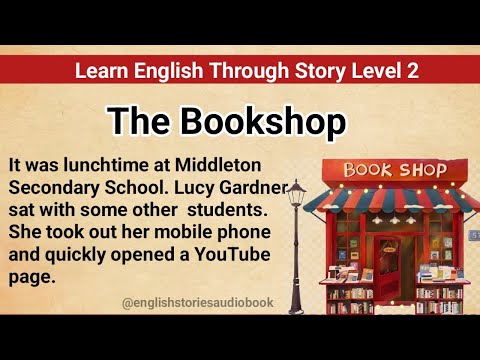 Learn English Through Story Level 2 | Graded Reader Level 2 | English Story| The Bookshop