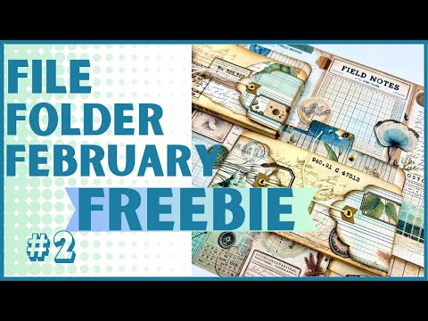 FILE FOLDER FEBRUARY #2: MINI FOLDER STORAGE + NEW DIGI KIT "FIELD NOTES" and a FREEBIE